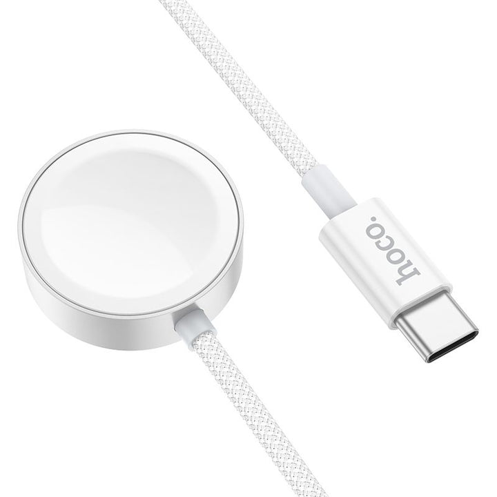 Hoco CW59 Wireless Charger for iWatch & Samsung Watch - White