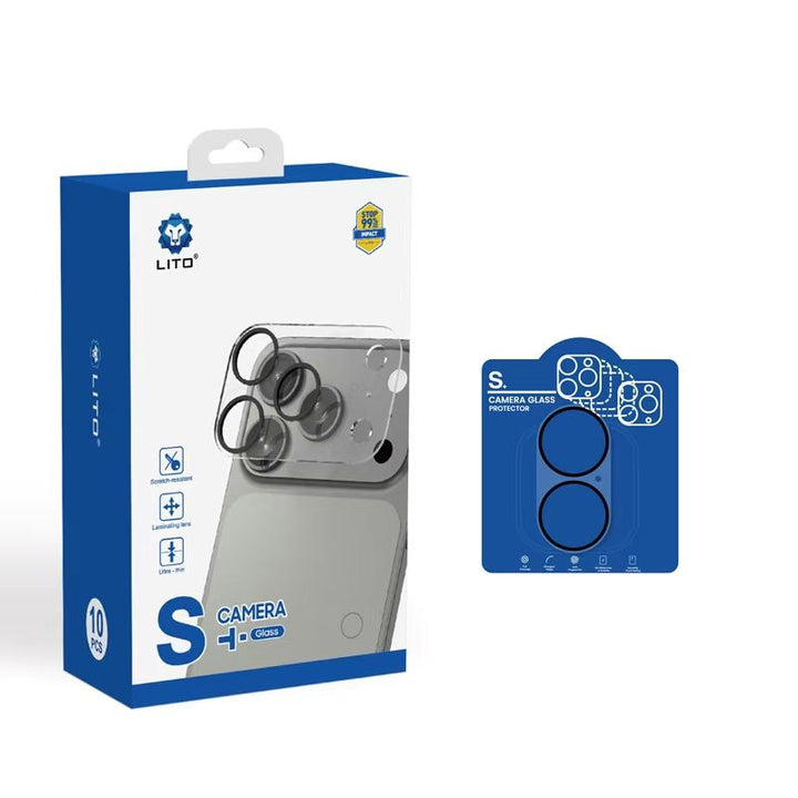iPhone 17 LITO C1 Camera Anti-Glare Tempered Glass - Black