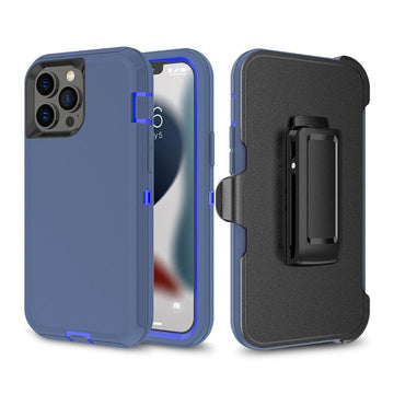 iPhone 14 Pro Max ADVENTURER Robot Armor Case with Belt Clip - iCELL MOBILE iCELL MOBILE