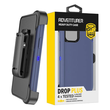 iPhone 14 Pro Max ADVENTURER Robot Armor Case with Belt Clip - iCELL MOBILE iCELL MOBILE