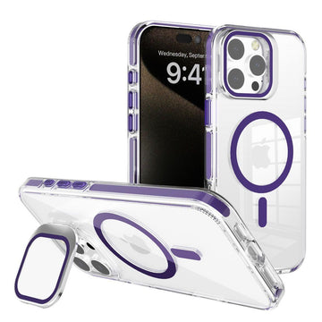 BLACKTECH J2 MagSafe Clear Case with Camera Glass Stand for iPhone 16 Pro Max - iCELL MOBILE iCELL MOBILE