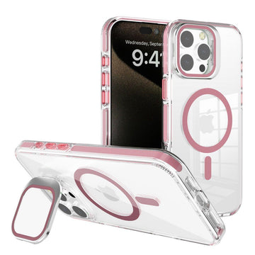 BLACKTECH J2 MagSafe Clear Case with Camera Glass Stand for iPhone 16 Pro Max - iCELL MOBILE iCELL MOBILE