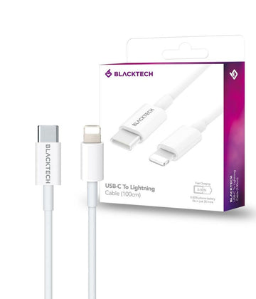 BLACKTECH USB-C to Lightning PD Fast Charging Cable - 1m - iCELL MOBILE iCELL MOBILE