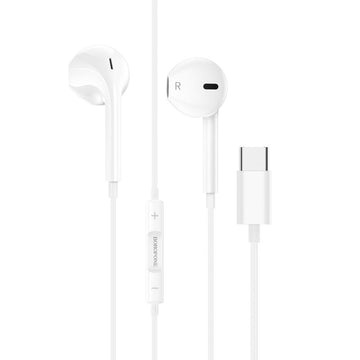BOROFONE BM80 Type-C Digital Earphones with Mic – White - iCELL MOBILE iCELL MOBILE