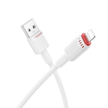 BOROFONE BX110 Beneficio Lightning to USB-A Charging Cable – 1m - iCELL MOBILE iCELL MOBILE