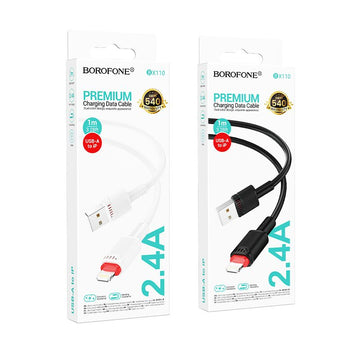 BOROFONE BX110 Beneficio Lightning to USB-A Charging Cable – 1m - iCELL MOBILE iCELL MOBILE