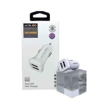 MobiGo GO-201 3.1A Dual USB Car Charger - iCELL MOBILE iCELL MOBILE