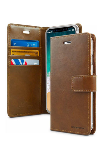 Galaxy S25 Ultra Goospery Mercury Blue Moon Wallet Case - iCELL MOBILE iCELL MOBILE