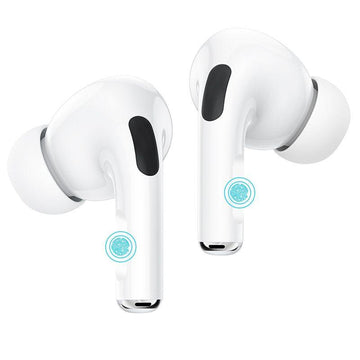 Hoco EW04 Plus True Wireless Earphones – White (Physical Noise Cancellation) - iCELL MOBILE iCELL MOBILE