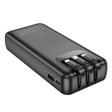 Hoco J114A 20000mAh Power Bank - All Cables, Digital Display, Black - iCELL MOBILE iCELL MOBILE