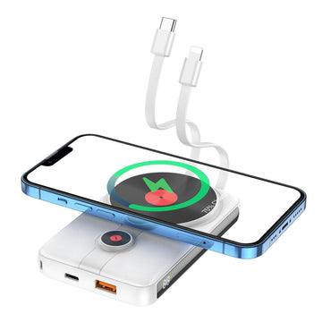 Hoco J92 10000mAh 22.5W Magnetic Power Bank with Built-In Cable - iCELL MOBILE iCELL MOBILE