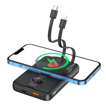 Hoco J92 10000mAh 22.5W Magnetic Power Bank with Built-In Cable - iCELL MOBILE iCELL MOBILE