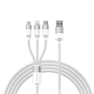 Baseus One-For-Three 3.5A Fast Charging Data Cable - 1.2m - iCELL MOBILE iCELL MOBILE