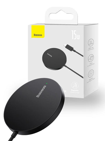 Baseus 15W Simple Mini3 Magnetic Wireless Charger - Black - iCELL MOBILE iCELL MOBILE