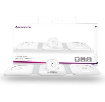 BLACKTECH aSeries 3-in-1 20W Wireless Charger MHW1 - White - iCELL MOBILE iCELL MOBILE