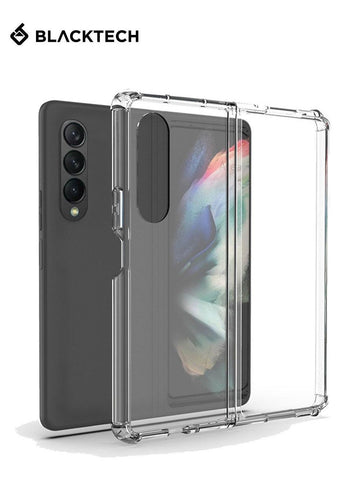 Galaxy Z Fold 5 BLACKTECH 2-Piece Clear Hard Protective Case - iCELL MOBILE iCELL MOBILE