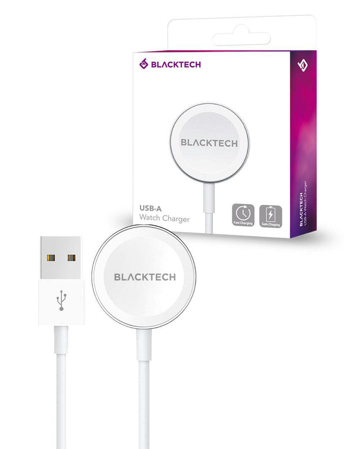 BLACKTECH Apple Watch Magnetic Charging Cable - White - iCELL MOBILE
