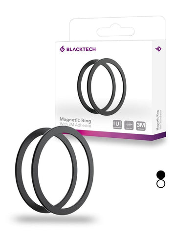 BLACKTECH 2Pcs Magnetic Ring Pack - Black - iCELL MOBILE iCELL MOBILE