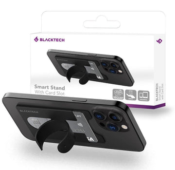 BLACKTECH Smart Stand with Card Slot - Black - iCELL MOBILE iCELL MOBILE