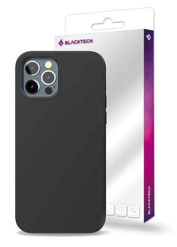 iPhone 14 Pro Max BLACKTECH Soft Feeling Case With Soft Micro Fiber - iCELL MOBILE iCELL MOBILE