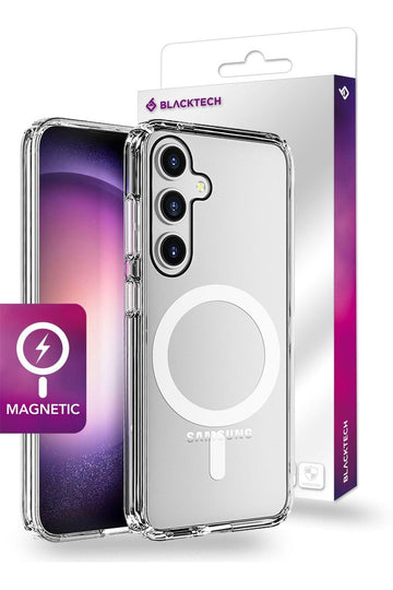 Galaxy S24 Ultra BLACKTECH Stay Clear Magnetic Case - iCELL MOBILE iCELL MOBILE