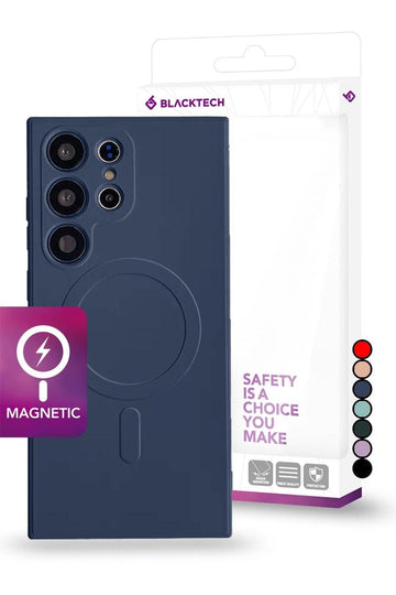 Galaxy S24 Ultra BLACKTECH Soft Feeling Soft Micro Fiber Magnetic Case - iCELL MOBILE iCELL MOBILE