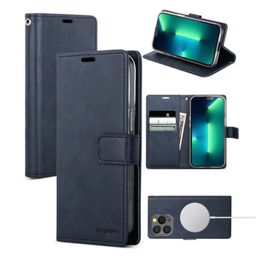 iPhone 16 Pro Goospery Blue Moon Wallet Case with Magsafe - iCELL MOBILE iCELL MOBILE