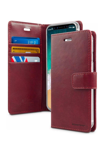 iPhone 14 Goospery Mercury Blue Moon Wallet Case - iCELL MOBILE iCELL MOBILE