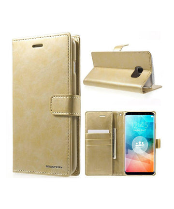 Galaxy S24 Goospery Mercury Blue Moon Wallet Case - iCELL MOBILE iCELL MOBILE
