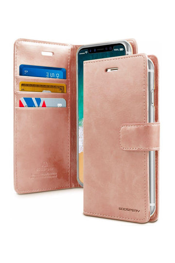 Galaxy S23 Ultra Goospery Mercury Blue Moon Wallet Case - iCELL MOBILE iCELL MOBILE