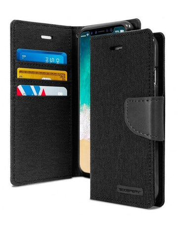 iPhone 13 Goospery Mercury Canvas Wallet Case - iCELL MOBILE iCELL MOBILE
