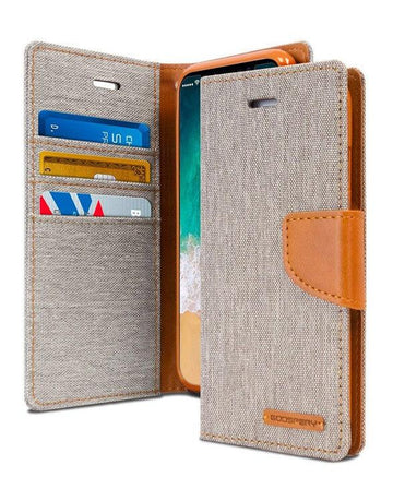 iPhone 13 Goospery Mercury Canvas Wallet Case - iCELL MOBILE iCELL MOBILE