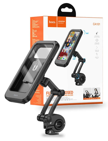 Hoco CA101 Waterproof Motorcycle Bicycle Holder - Black - iCELL MOBILE iCELL MOBILE