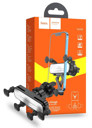 Hoco CA102 Gravity Link Car Vent Holder - Black - iCELL MOBILE iCELL MOBILE