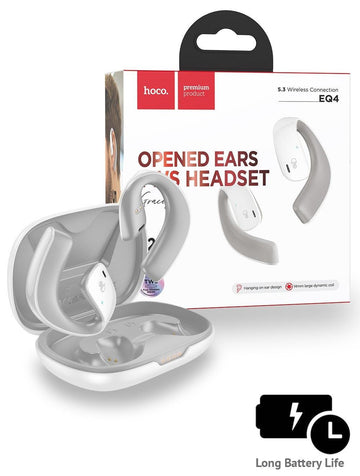 Hoco EQ4 Opened Ears TWS Wireless Headset - White - iCELL MOBILE iCELL MOBILE