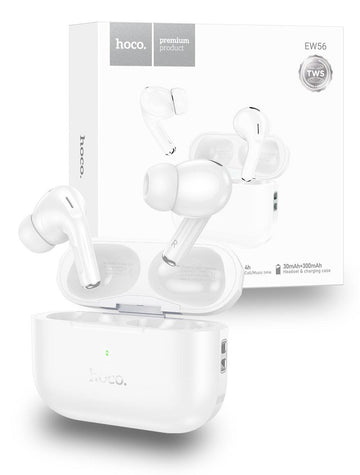 Hoco EW56 Physical Noise Cancelling Wireless Earphones - White - iCELL MOBILE iCELL MOBILE