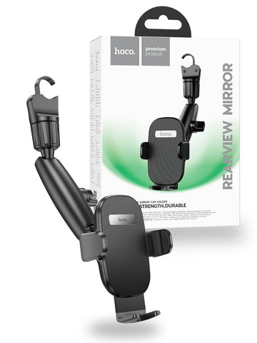 Hoco H17 Waves Rearview Mirror Car Holder - Black - iCELL MOBILE iCELL MOBILE