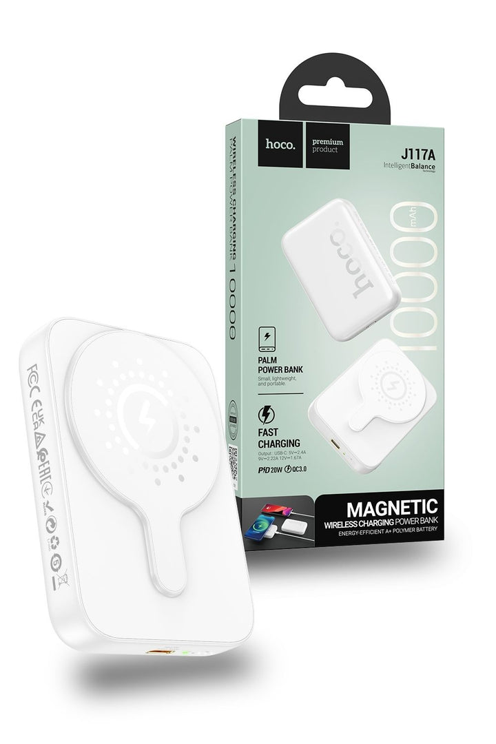Hoco J117A-10W MagSafe Power Bank 10000mAh 20W - White