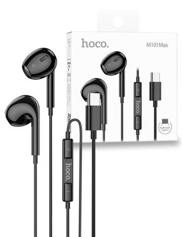 Hoco M101 Max Crystal USB-C Handsfree - Black - iCELL MOBILE iCELL MOBILE