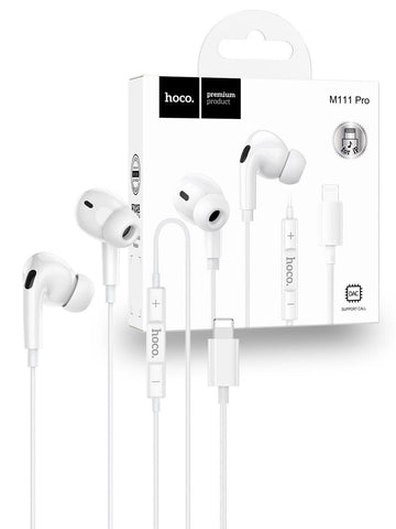 Hoco M111 Pro Digital Lightning Handsfree - White - iCELL MOBILE iCELL MOBILE