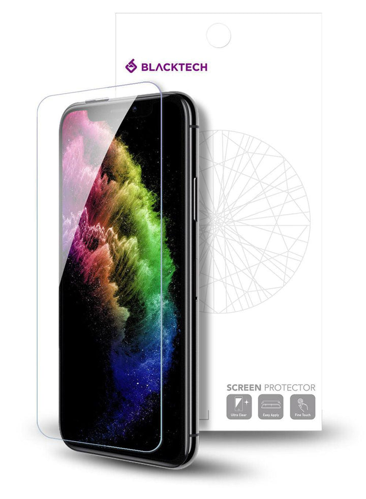 iPhone 16e BLACKTECH Clear Tempered Glass Screen Protector - iCELL MOBILE