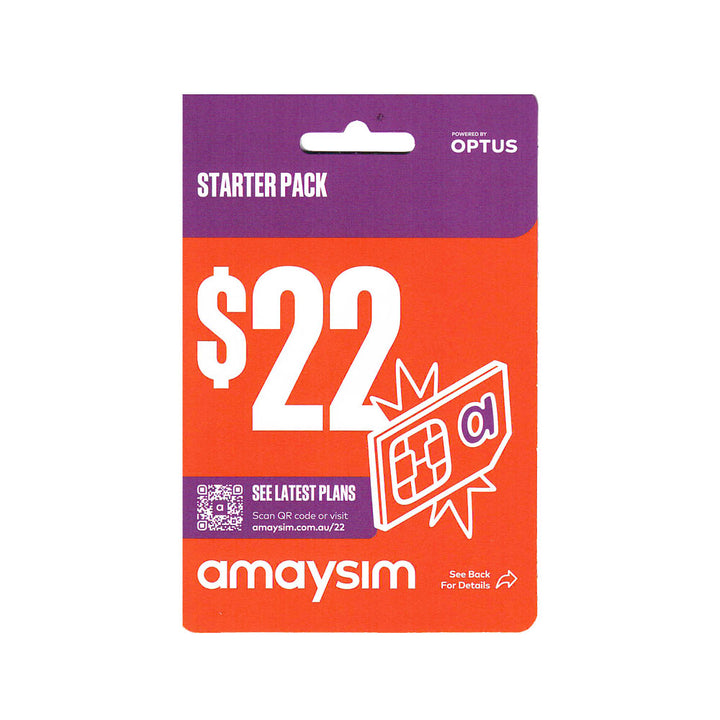 $22 Amaysim Prepaid Starter Pack