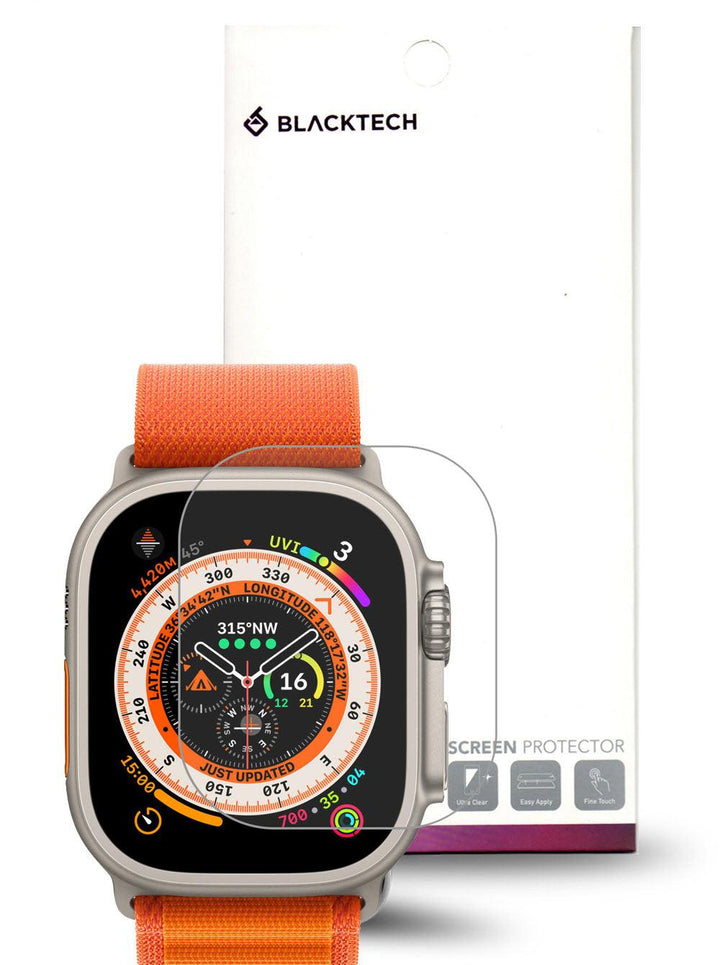 Apple Watch Ultra/Ultra 2 BLACKTECH Tempered Glass - Clear - iCELL MOBILE