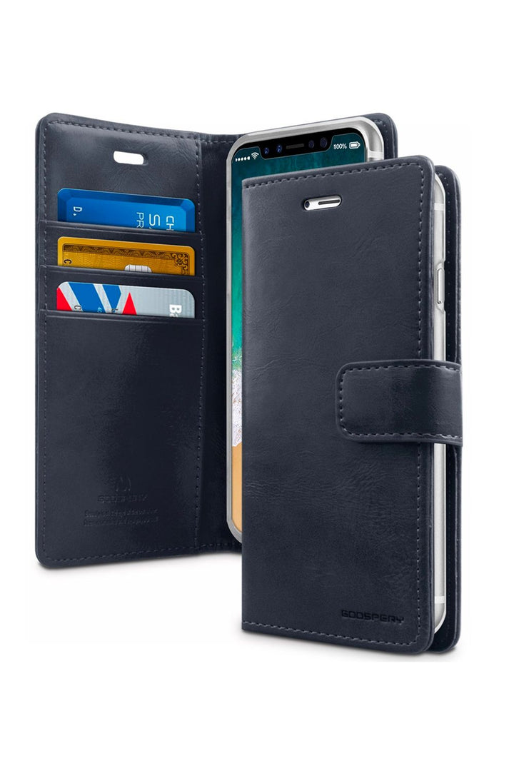 iPhone 17 Goospery Mercury Blue Moon Diary Case