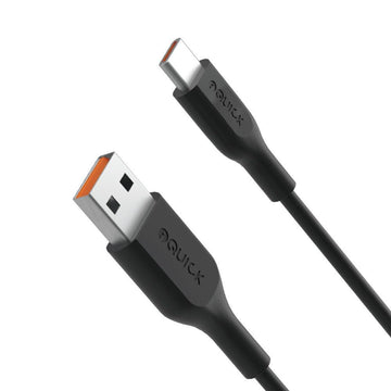 iQuick PVC USB-A to USB-C Fast Charging Cable - 1m - iCELL MOBILE iCELL MOBILE