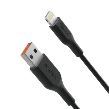 iQuick PVC USB-A to Lightning Fast Charging Cable - 1m - iCELL MOBILE iCELL MOBILE