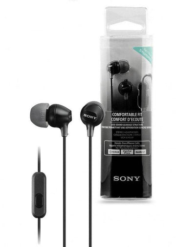 Sony MDR-EX15AP 3.5mm Stereo Headphones - Black - iCELL MOBILE iCELL MOBILE