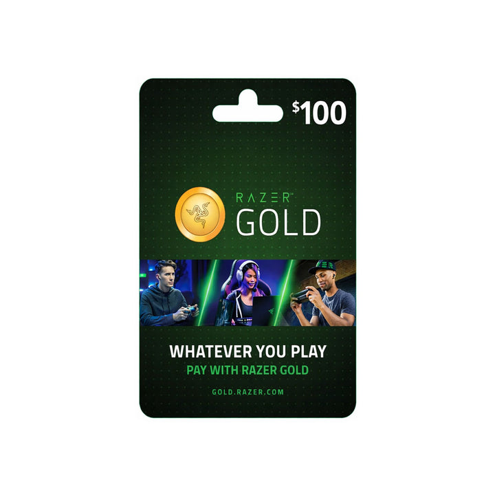 $100 Razer Gold Gift Card - Premium Gaming Credit & Rewards