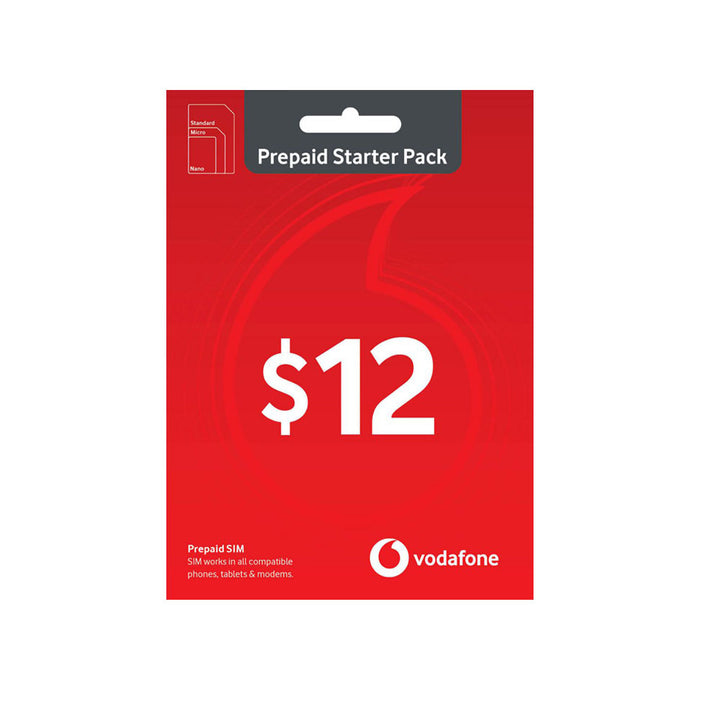 $12 Vodafone Prepaid SIM