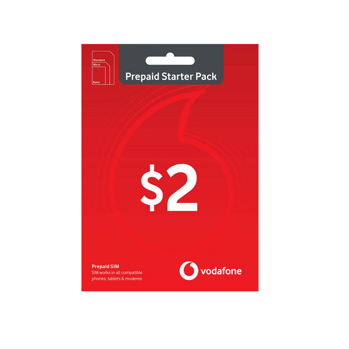$2 Vodafone Prepaid Starter Pack